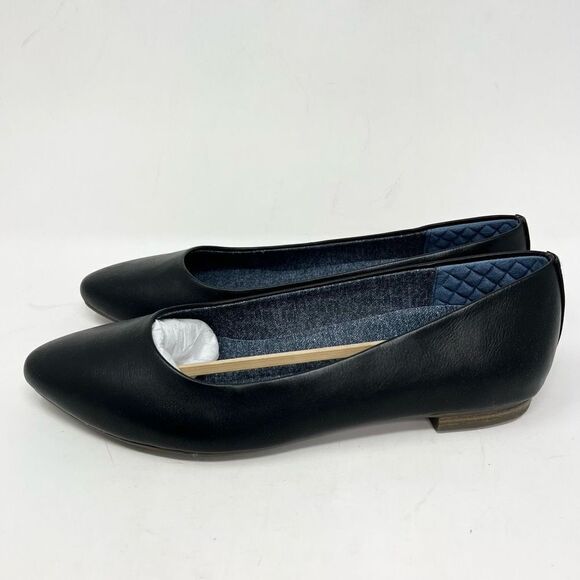 Dr. Scholl's Black Ballet Flats with Pointed Toe - Picture 3 of 9